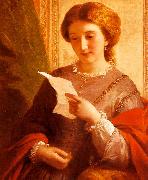 Alfred Chalon Girl Reading a Letter oil painting picture wholesale